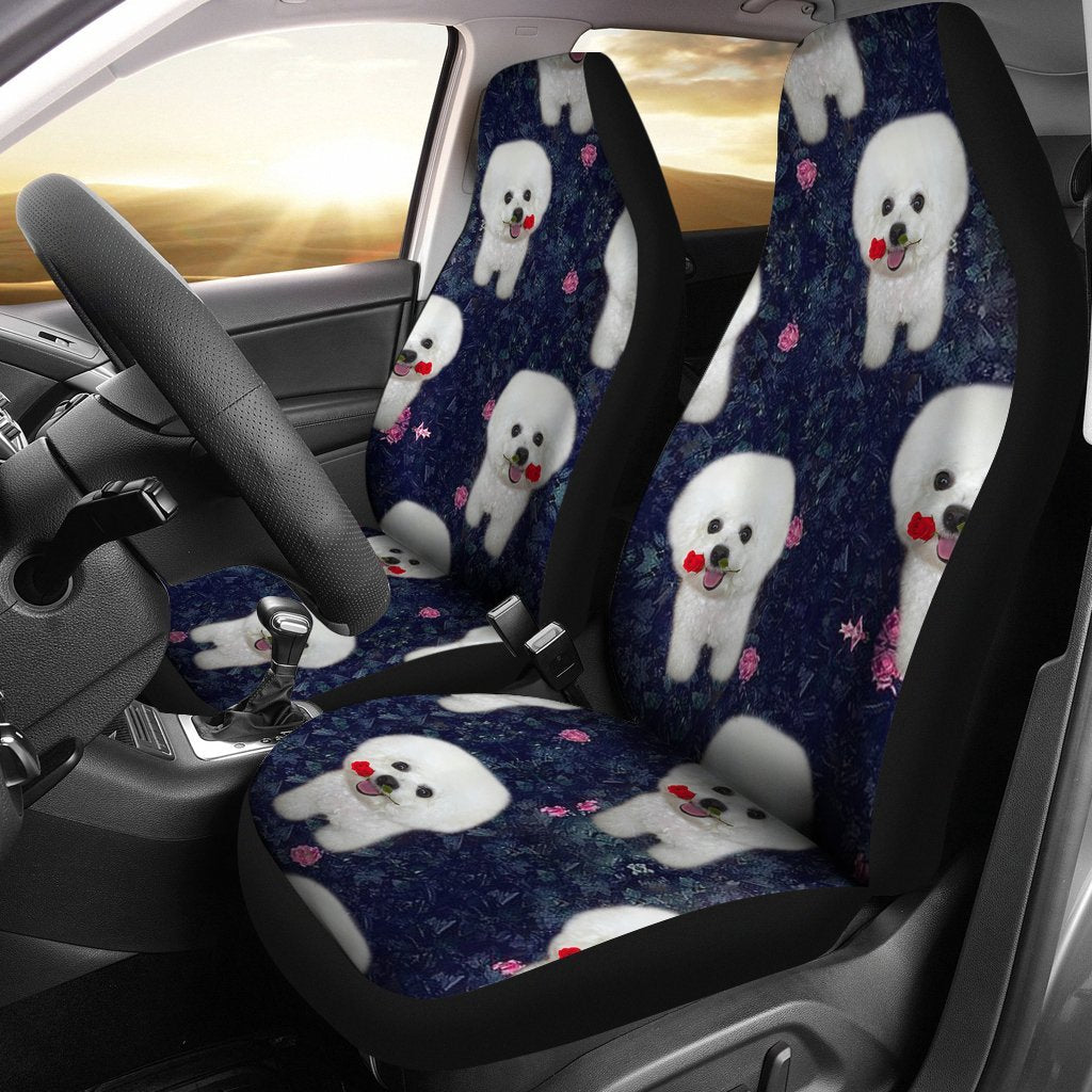 Bichon Frise Patterns Print Car Seat Covers-Free Shipping - Deruj.com