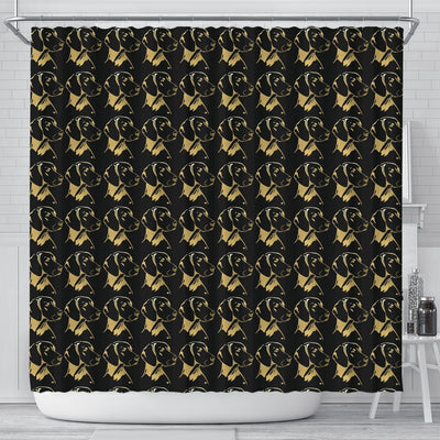 Vizsla Dog Golden Print Shower Curtain-Free Shipping - Deruj.com