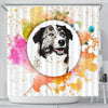 Colorful Aidi Dog Print Shower Curtain-Free Shipping - Deruj.com