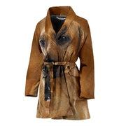 Rhodesian Ridgeback Dog Print Women's Bath Robe-Free Shipping - Deruj.com