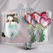 Exotic Shorthair Cat Print Hooded Blanket-Free Shipping - Deruj.com