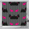 Scottish Terrier Dog Print Shower Curtain-Free Shipping - Deruj.com