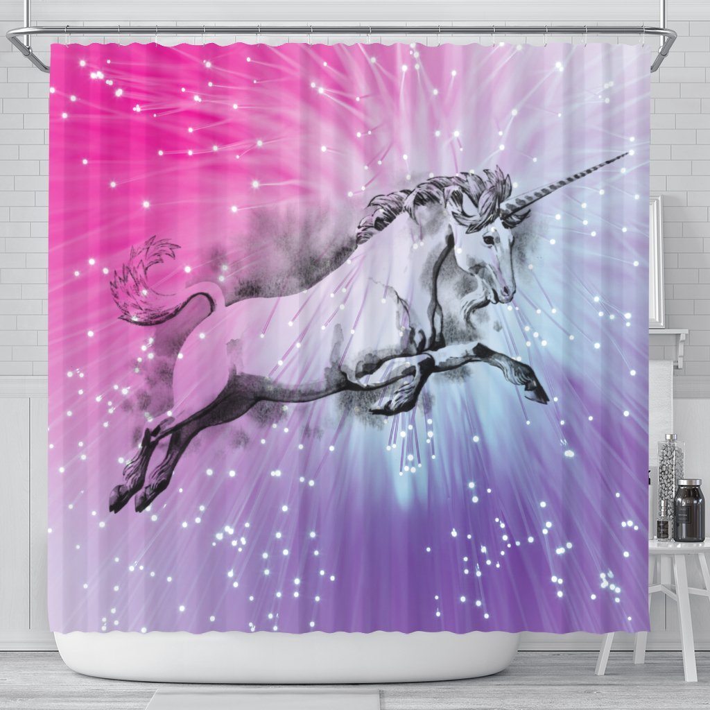 Amazing Unicorn Print Shower Curtain-Free Shipping - Deruj.com