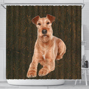 Irish Terrier Print Shower Curtain-Free Shipping - Deruj.com