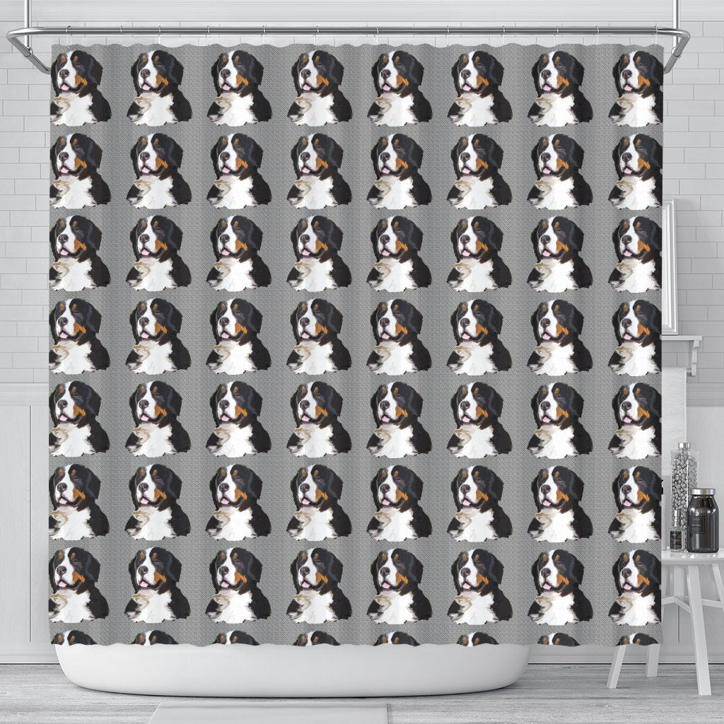 Greater Swiss Mountain Dog Pattern Print Shower Curtains-Free Shipping - Deruj.com