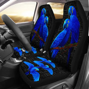 Hyacinth Macaw Parrot  Print Car Seat Covers- Free Shipping - Deruj.com
