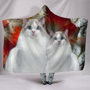 Ragdoll Cat Print Hooded Blanket-Free Shipping - Deruj.com