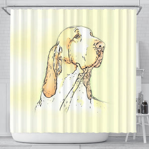 Bracco Italiano Dog Print Shower Curtain-Free Shipping - Deruj.com