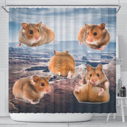 Djungarian Hamster Print Shower Curtains-Free Shipping - Deruj.com