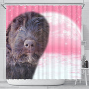 Bouvier des Flandres Puppy Print Shower Curtain-Free Shipping - Deruj.com