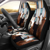 Simmental Cattle (Cow) Print Car Seat Cover-Free Shipping - Deruj.com