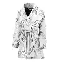 Great Dane Dog Print Women's Bath Robe-Free Shipping - Deruj.com
