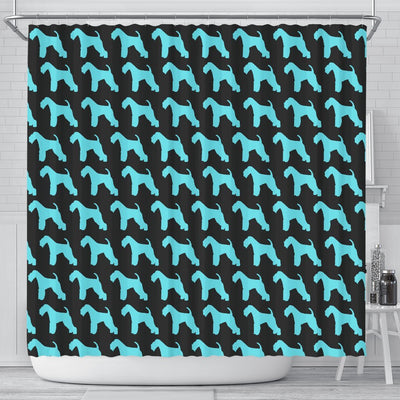 Lakeland Terrier Dog Pattern Print Shower Curtains-Free Shipping - Deruj.com