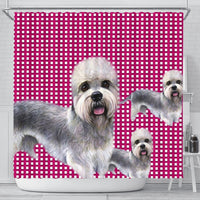 Dandie Dinmont Terrier Print Shower Curtain-Free Shipping - Deruj.com