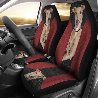 Italian Greyhound Red Black Print Car Seat Covers-Free Shipping - Deruj.com