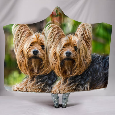 Yorkshire Terrier Dog Print Hooded Blanket-Free Shipping - Deruj.com