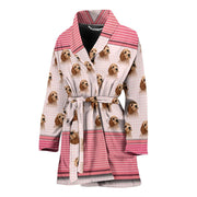 Cockapoo Dog Print Women's Bath Robe-Free Shipping - Deruj.com