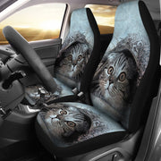 Cute Cat Art Print Car Seat Covers-Free Shipping - Deruj.com