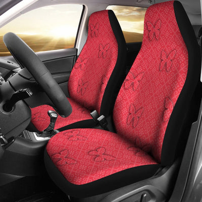 Butterfly Print On Red Car Seat Covers-Free Shipping - Deruj.com