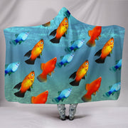 Platy Fish Print Hooded Blanket-Free Shipping - Deruj.com
