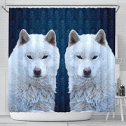 Hokkaido Dog Print Shower Curtains-Free Shipping - Deruj.com