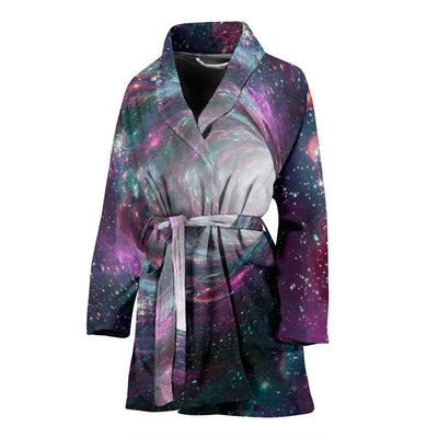 Space Warmhole Print Women's Bath Robe-Free Shipping - Deruj.com