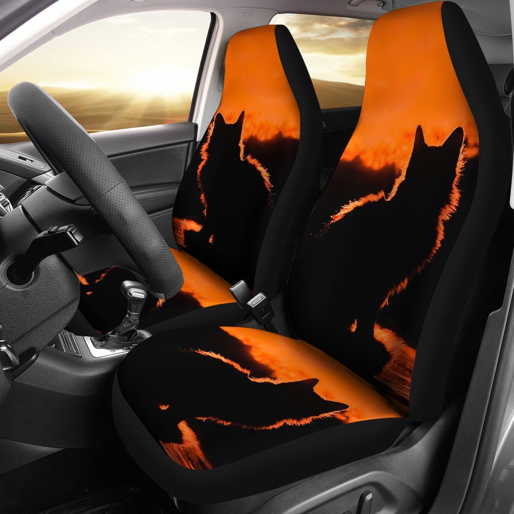 Cat Shadow Print Car Seat Covers-Free Shipping - Deruj.com