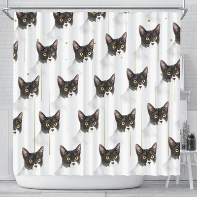 Cute Cats Print Shower Curtain-Free Shipping - Deruj.com