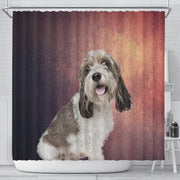 Cute Petit Basset Griffon Vendeen Print Shower Curtains-Free Shipping - Deruj.com