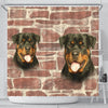 Amazing Rottweiler Dog Print Shower Curtains-Free Shipping - Deruj.com