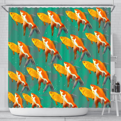 Beautiful GoldFish Print Shower Curtains-Free Shipping - Deruj.com