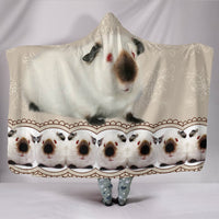 Himalayan guinea pig Print Hooded Blanket-Free Shipping - Deruj.com