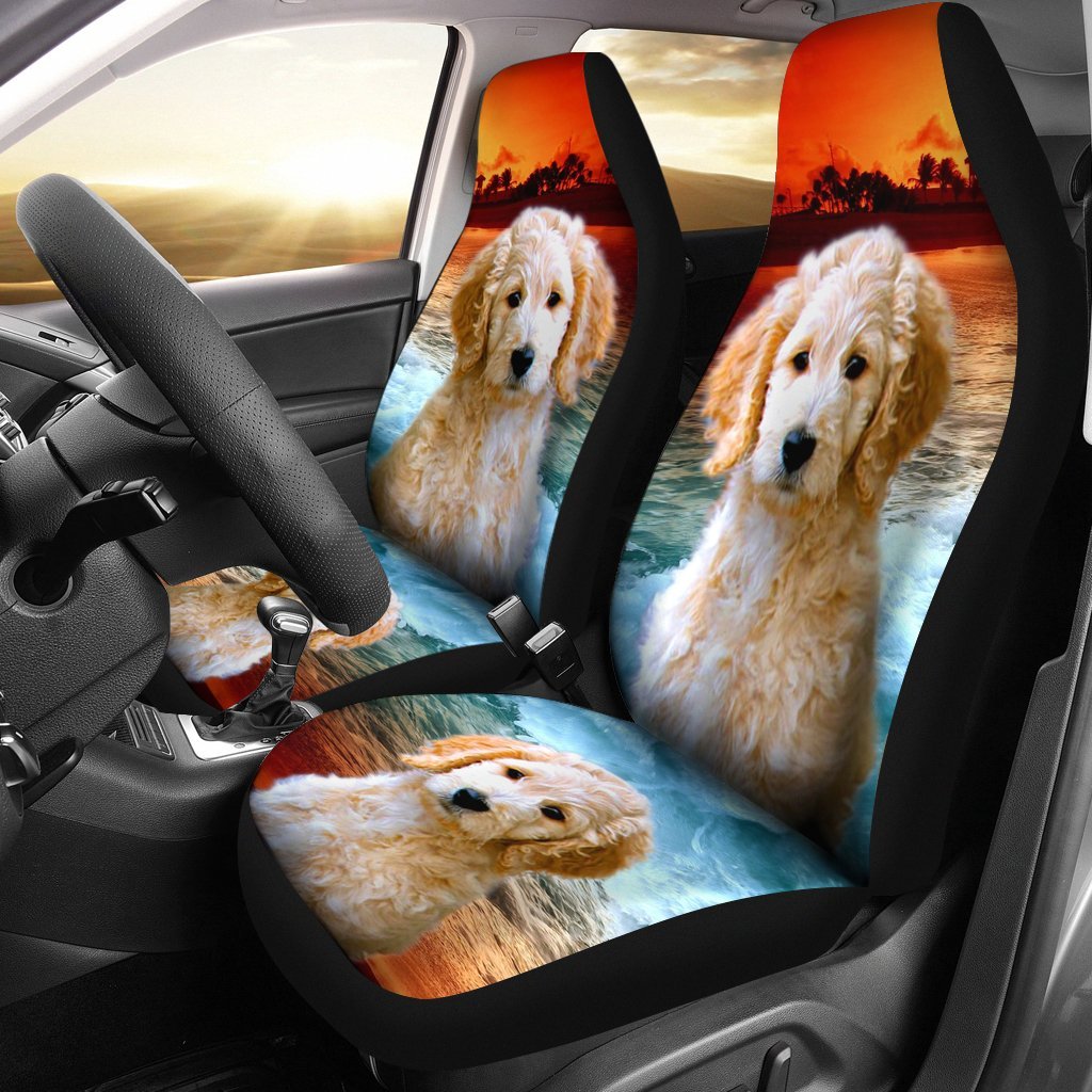 Cute Goldendoodle Dog Print Car Seat Covers- Free Shipping - Deruj.com