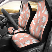 White Persian Cat Pattern Print Car Seat Covers-Free Shipping - Deruj.com