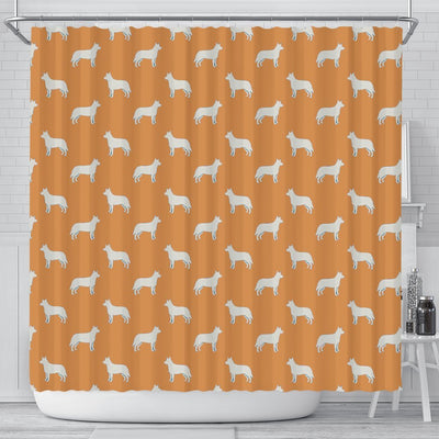 Australian Cattle Dog Pattern Print Shower Curtains-Free Shipping - Deruj.com