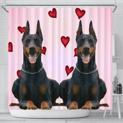 Amazing Doberman Pinscher Dog Print Shower Curtain-Free Shipping - Deruj.com
