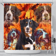 Bernese Mountain Dog Print Shower Curtain-Free Shipping - Deruj.com