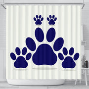 Dog Paws Art Print Shower Curtains-Free Shipping - Deruj.com