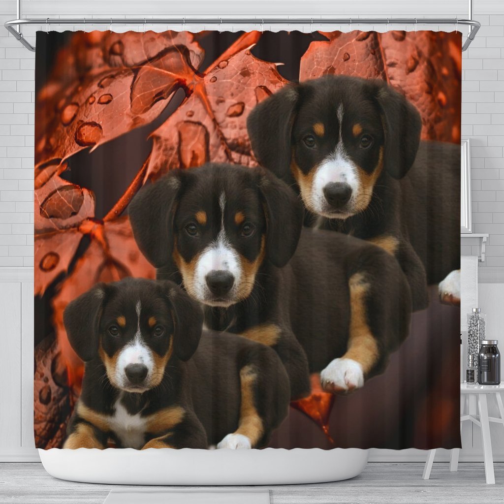Entlebucher Mountain Dog Print Shower Curtains-Free Shipping - Deruj.com