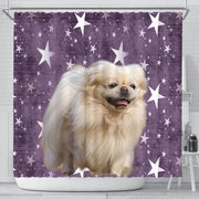 Cute Pekingese Dog Print Shower Curtains-Free Shipping - Deruj.com