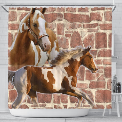 American Paint Horse Print Shower Curtains-Free Shipping - Deruj.com