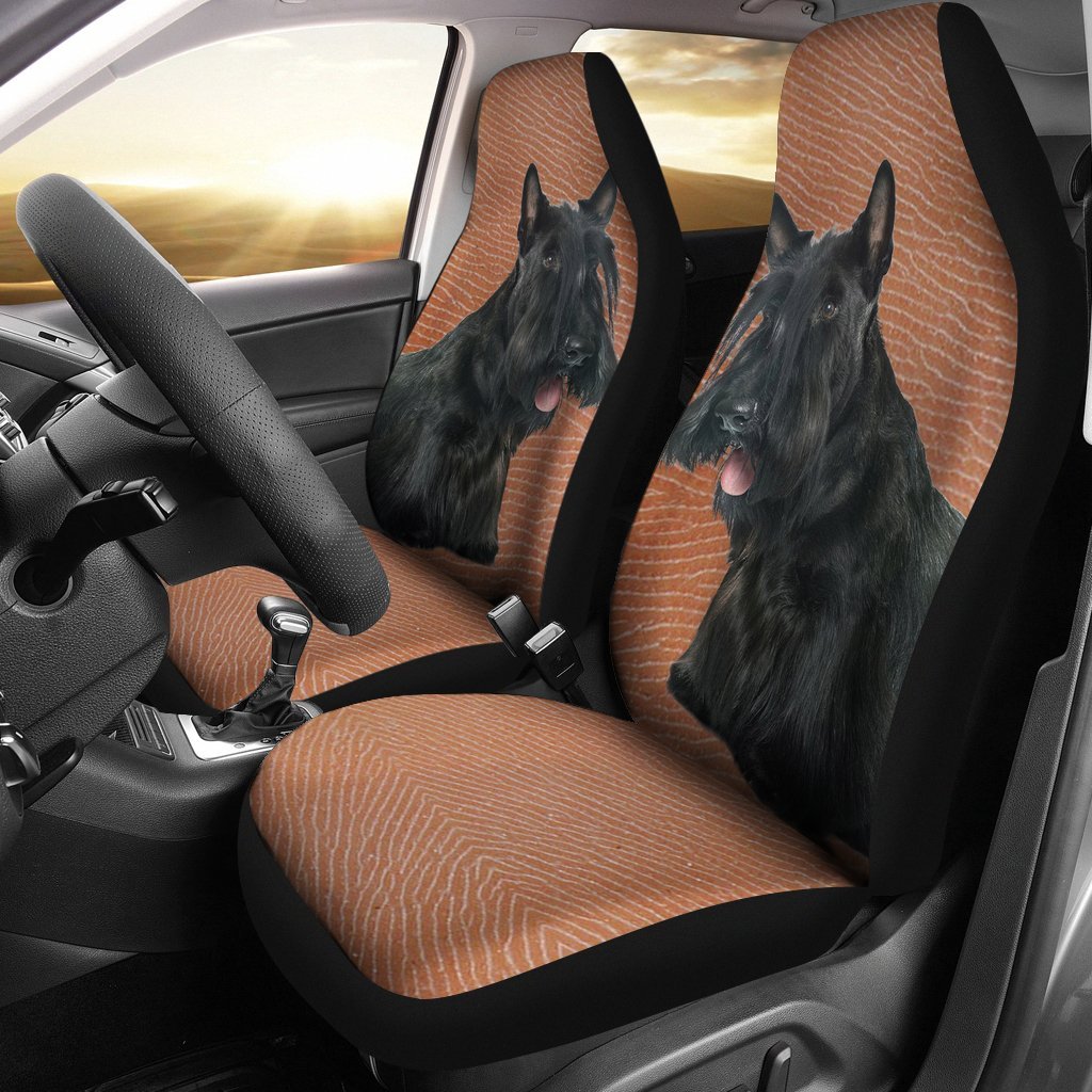 Scottish Terrier Print Car Seat Covers- Free Shipping - Deruj.com