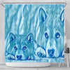 Snowy Shiba Inu Dog Print Shower Curtains-Free Shipping - Deruj.com