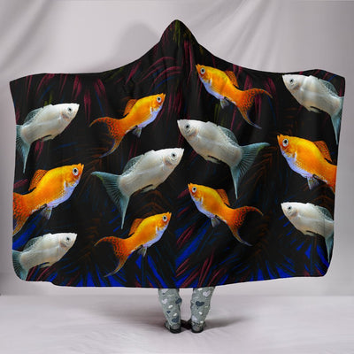 Molly Fish Print Hooded Blanket-Free Shipping - Deruj.com
