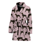 Boykin Spaniel Dog Pattern Print Women's Bath Robe-Free Shipping - Deruj.com