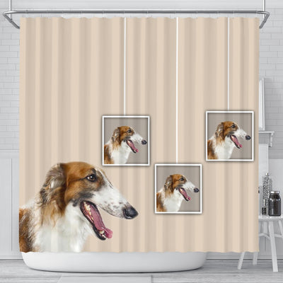 Borzoi Dog Print Shower Curtain-Free Shipping - Deruj.com