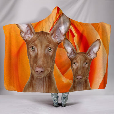 Pharaoh Hound Dog Print Hooded Blanket-Free Shipping - Deruj.com