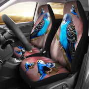 Blue Budgie (Budgerigar) Bird Print Car Seat Covers-Free Shipping - Deruj.com