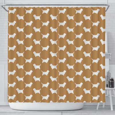 Petit Basset Griffon Vendeen Dog Pattern Print Shower Curtains-Free Shipping - Deruj.com