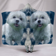 Maltese dog Print Hooded Blanket-Free Shipping - Deruj.com